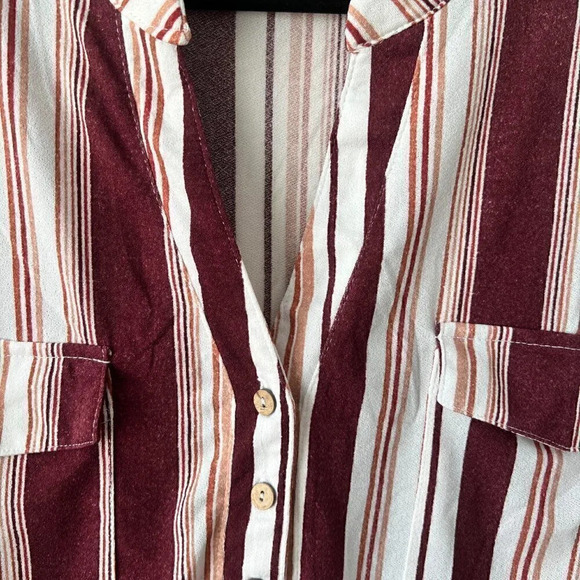 Fifty Street Striped Blouse with Pocket Size XL - Picture 4 of 10